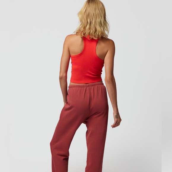 NWT spiritual gangster red cropped tank size small women's with built in bra - Picture 2 of 11